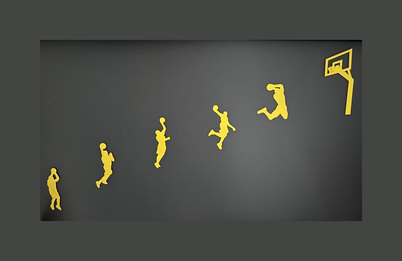 "Basketball Player in Action" Wall Art #2