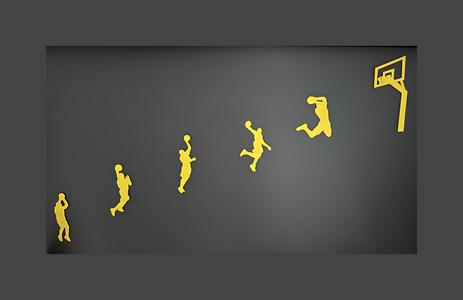 "Basketball Player in Action" Wall Art #2