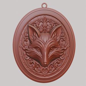 Fox Animal Necklace Fox Animal Pendant for CNC Router Laser & 3D Printer