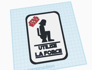 PANNEAU TOILETTE STAR WARS