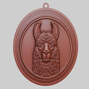 Llama Animal Pendant Llama Animal Necklace for CNC Router Laser & 3D Printer