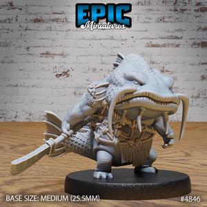 Catfish Folk ‧ DnD Miniature ‧ Tabletop Miniatures ‧ Gaming Monster ‧ 3D Model ‧ RPG ‧ DnDminis ‧ STL FILE