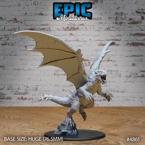 Bipedal Dragon Jump ‧ DnD Miniature ‧ Tabletop Miniatures ‧ Gaming Monster ‧ 3D Model ‧ RPG ‧ DnDminis ‧ STL FILE
