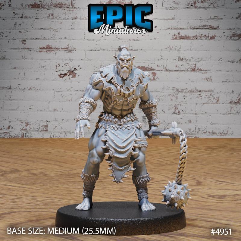 Orc Warrior ‧ DnD Miniature ‧ Tabletop Miniatures ‧ Gaming Monster ‧ 3D Model ‧ RPG ‧ DnDminis ‧ STL FILE