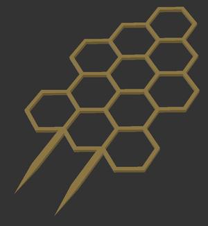 Honeycomb plant holder / Bienenwarben  Pflanzhalrerung
