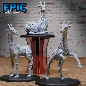 Giraffe Exo Skeleton Set ‧ DnD Miniature ‧ Tabletop Miniatures ‧ Gaming Monster ‧ 3D Model ‧ RPG ‧ DnDminis ‧ STL FILE
