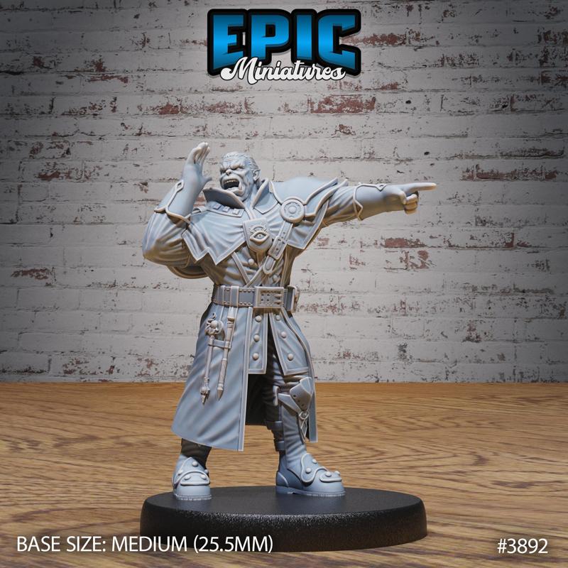 Orc Guild Mage Shouting ‧ DnD Miniature ‧ Tabletop Miniatures ‧ Gaming Monster ‧ 3D Model ‧ RPG ‧ DnDminis ‧ STL FILE