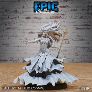 Elven Ghost Princess Magic ‧ DnD Miniature ‧ Tabletop Miniatures ‧ Gaming Monster ‧ 3D Model ‧ RPG ‧ DnDminis ‧ STL FILE