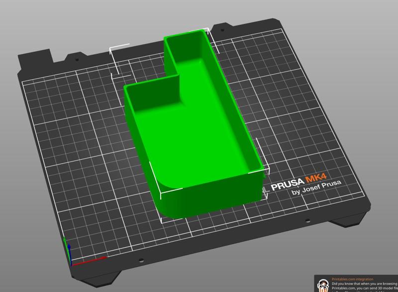 Original Prusa Enclosure MK4 Mülleimer / Garbage can - Mirrored Left side