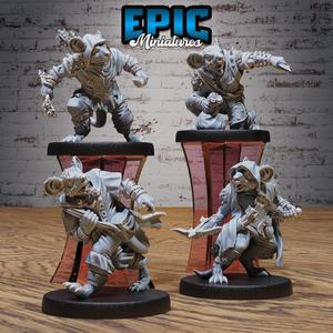 Mice Folk Raider Set ‧ DnD Miniature ‧ Tabletop Miniatures ‧ Gaming Monster ‧ 3D Model ‧ RPG ‧ DnDminis ‧ STL FILE