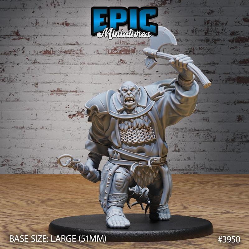 Docks Ogre Attack ‧ DnD Miniature ‧ Tabletop Miniatures ‧ Gaming Monster ‧ 3D Model ‧ RPG ‧ DnDminis ‧ STL FILE