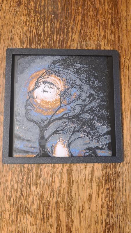 Frame for Woman and Tree Hueforge