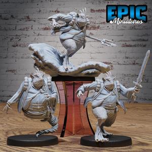 Marid Classic Set ‧ DnD Miniature ‧ Tabletop Miniatures ‧ Gaming Monster ‧ 3D Model ‧ RPG ‧ DnDminis ‧ STL FILE