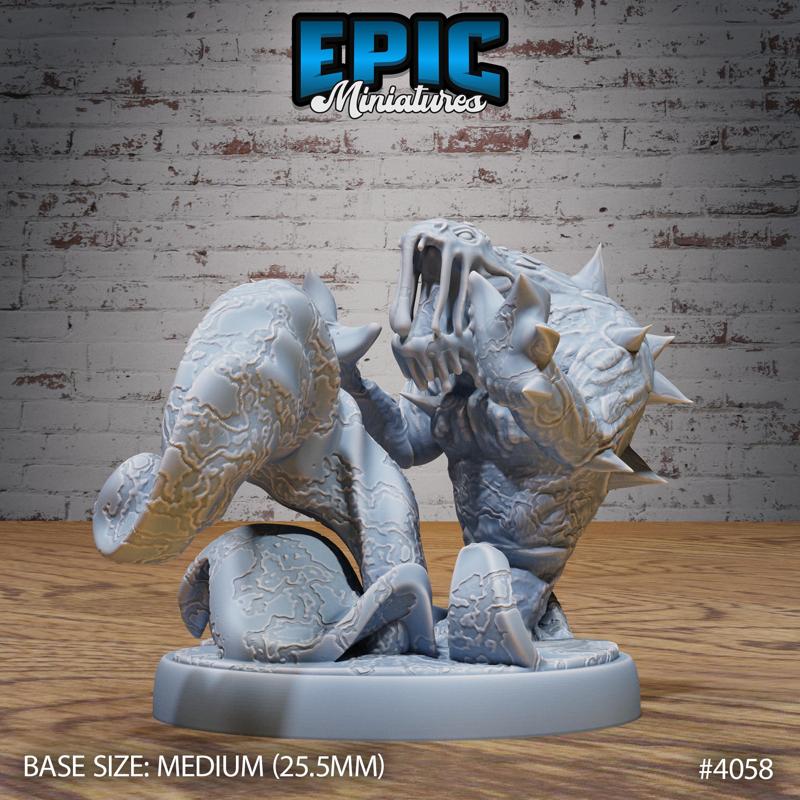 Magma Spawn Magic ‧ DnD Miniature ‧ Tabletop Miniatures ‧ Gaming Monster ‧ 3D Model ‧ RPG ‧ DnDminis ‧ STL FILE