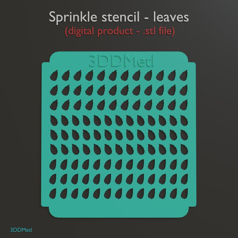 Sprinkle Stencil - Leaves