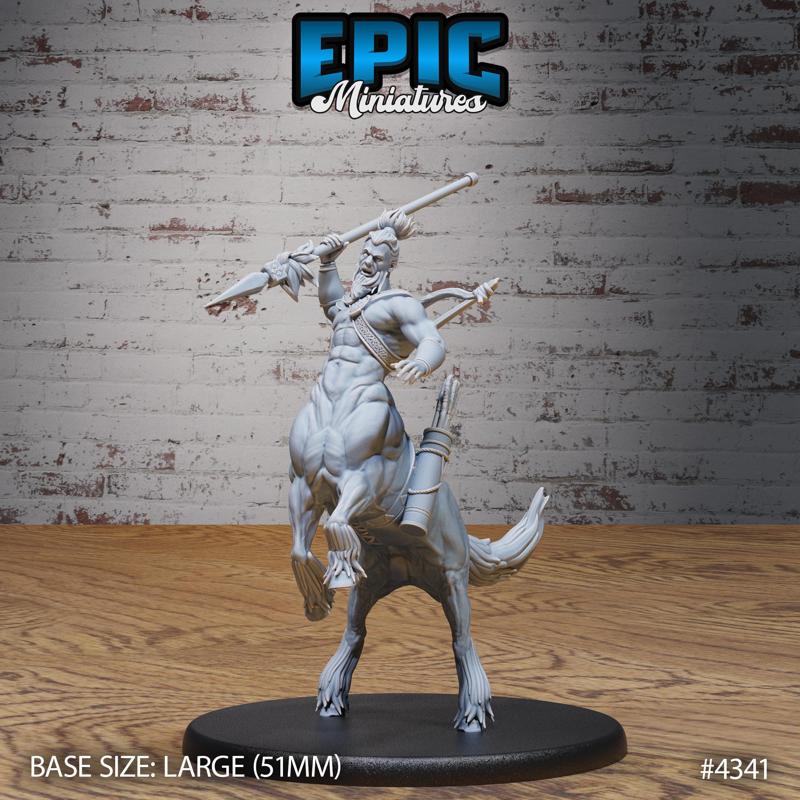 Centaur Scout Attack ‧ DnD Miniature ‧ Tabletop Miniatures ‧ Gaming Monster ‧ 3D Model ‧ RPG ‧ DnDminis ‧ STL FILE