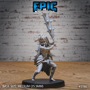 Blue Oni Girl Attack ‧ DnD Miniature ‧ Tabletop Miniatures ‧ Gaming Monster ‧ 3D Model ‧ RPG ‧ DnDminis ‧ STL FILE