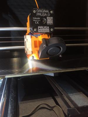 LED support for nozzle for mk3s