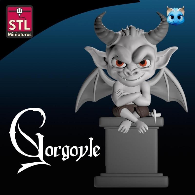 Gargoyle Chibi 3D Printable Filestl