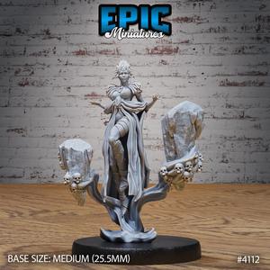Elf Warlock Female Levitation ‧ DnD Miniature ‧ Tabletop Miniatures ‧ Gaming Monster ‧ 3D Model ‧ RPG ‧ DnDminis ‧ STL FILE