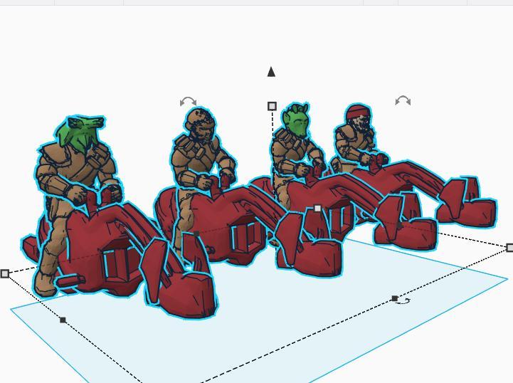 Scum Swoop Bikers (star wars legion scale)