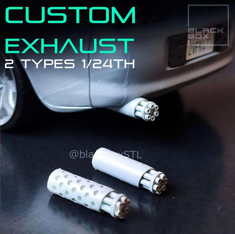 CUSTOM EXHAUST FOR DIECAST AND MODELKITS 1-24th