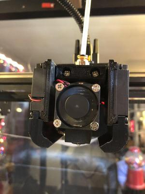 E3D-V6 Mount for Creativity ELF / Sainsmart Coreception / Koonovo 3D Printers