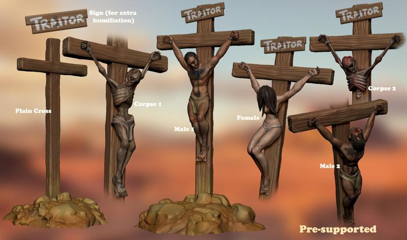 Crucifix with 5 victims [PRESUPPORTED]