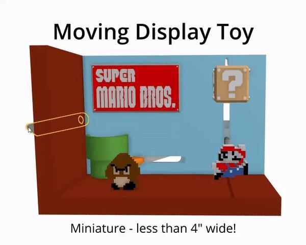 Desktop Display Toy - Miniature Super Mario Scene