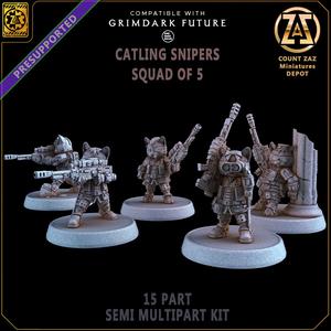 CATLING SNIPERS - 5 POSES - 15 PARTS KIT
