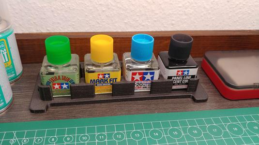 Tamiya glue quadruple bottle holder