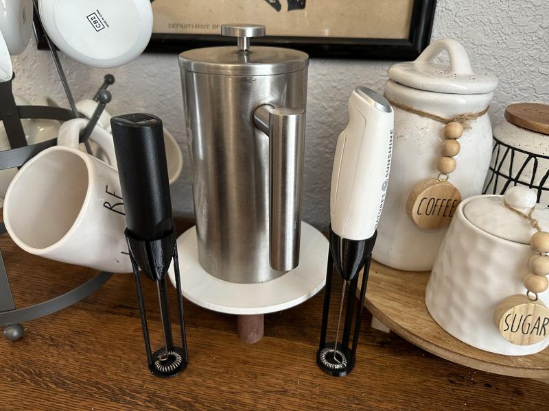Stand for Milk Aerator (that little battery powered whisk thing that froths your milk for coffee)
