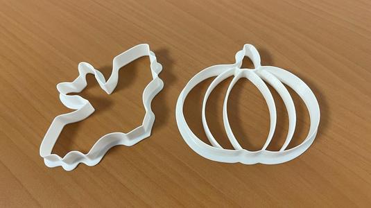Halloween cutters - bat and pumpkin