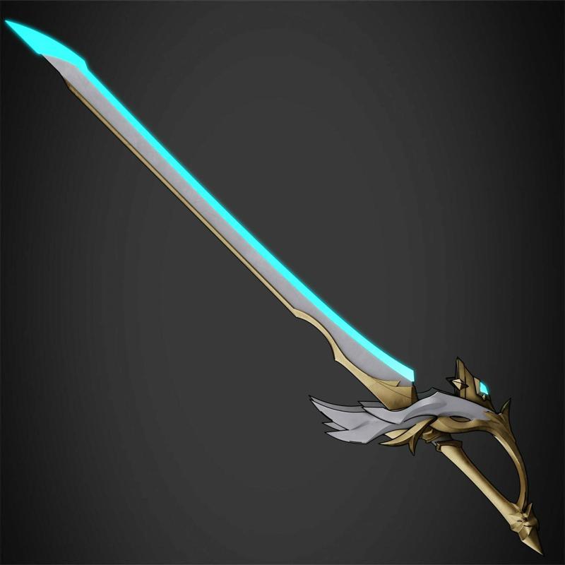 Genshin Impact Aquila Favonia Sword for Cosplay