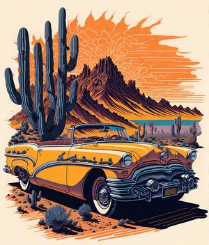 Ouest Americain voiture