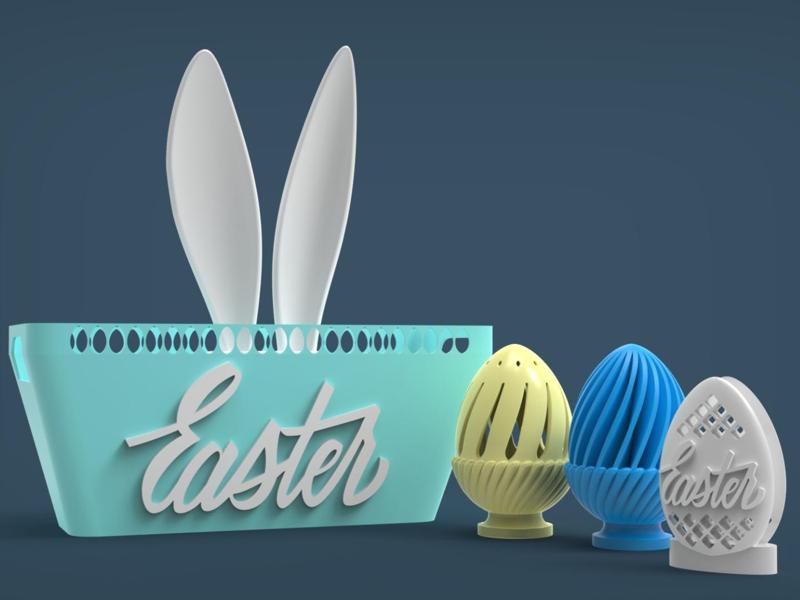 Easter home decor set