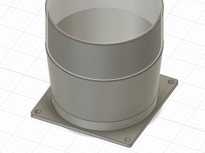 PC Fan Adapter Ducting - 90mm to 100mm