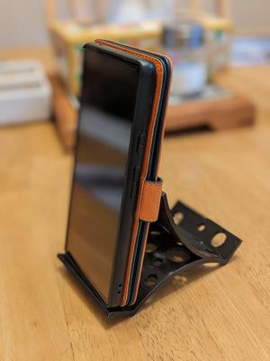 Phone stand with two inclination options