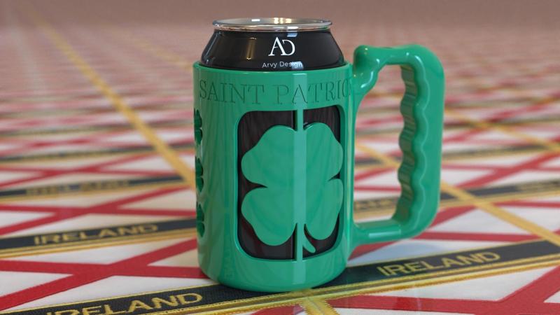 St Patrick can holder - Porte can St Patrick