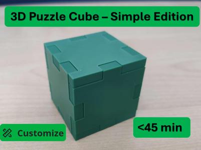 3D Puzzle Cube – Simple Edition