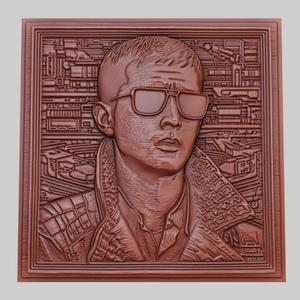 Blade Runner 3d printer relief medallion obj stl