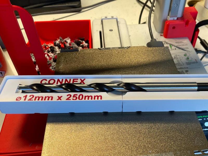 Gridfinity - Connex Holz-Spiralbohrer 12 x 250 mm