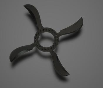 Rotating Demon Windmill Sharingan from Naruto  - easily printable , can be scaled up