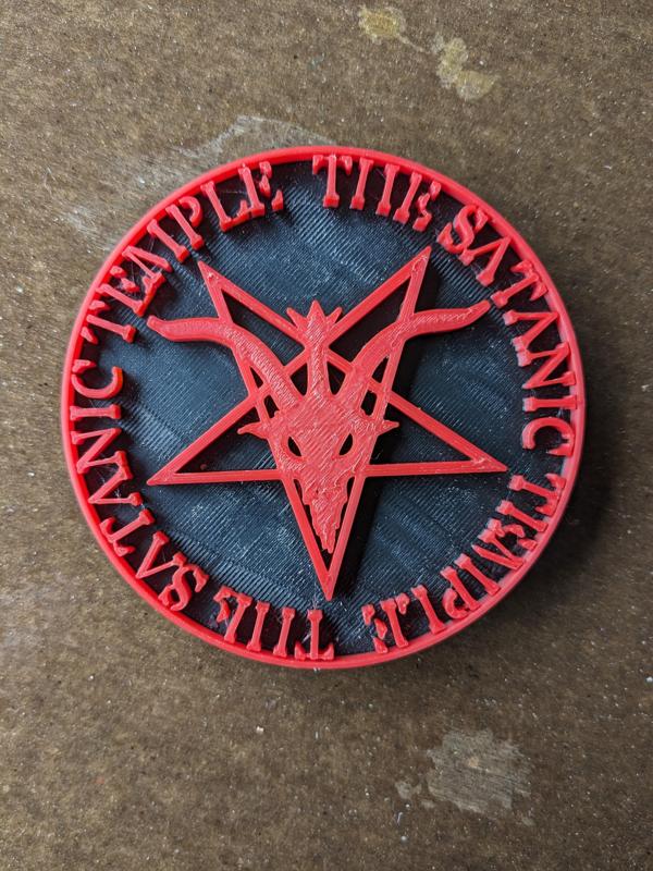 The Satanic Temple Logo badge
