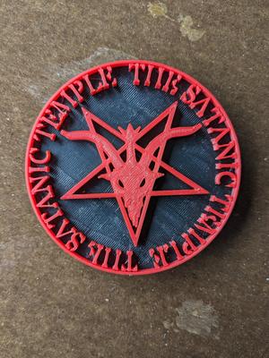 The Satanic Temple Logo badge