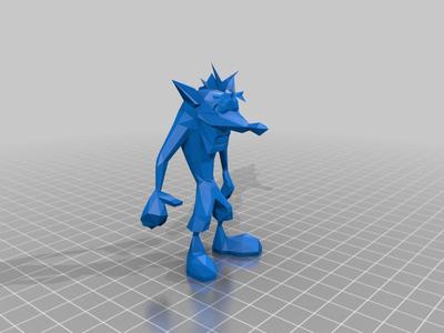 Crash Bandicoot Low Poly