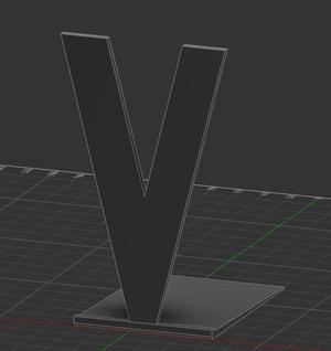 Soporte libros para estantería forma V