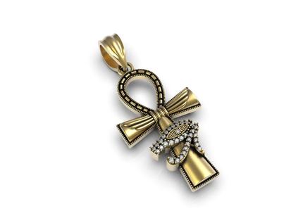 Evil Eye Cross Pendant Necklace