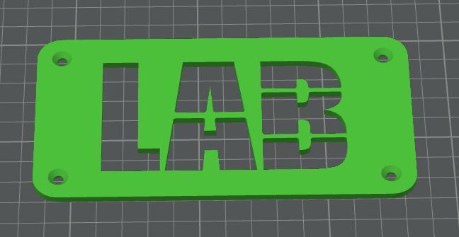 targa per laboratorio
