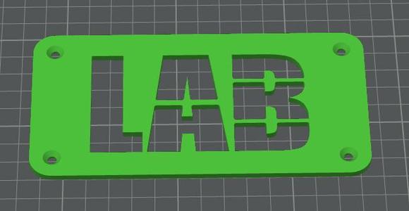 targa per laboratorio